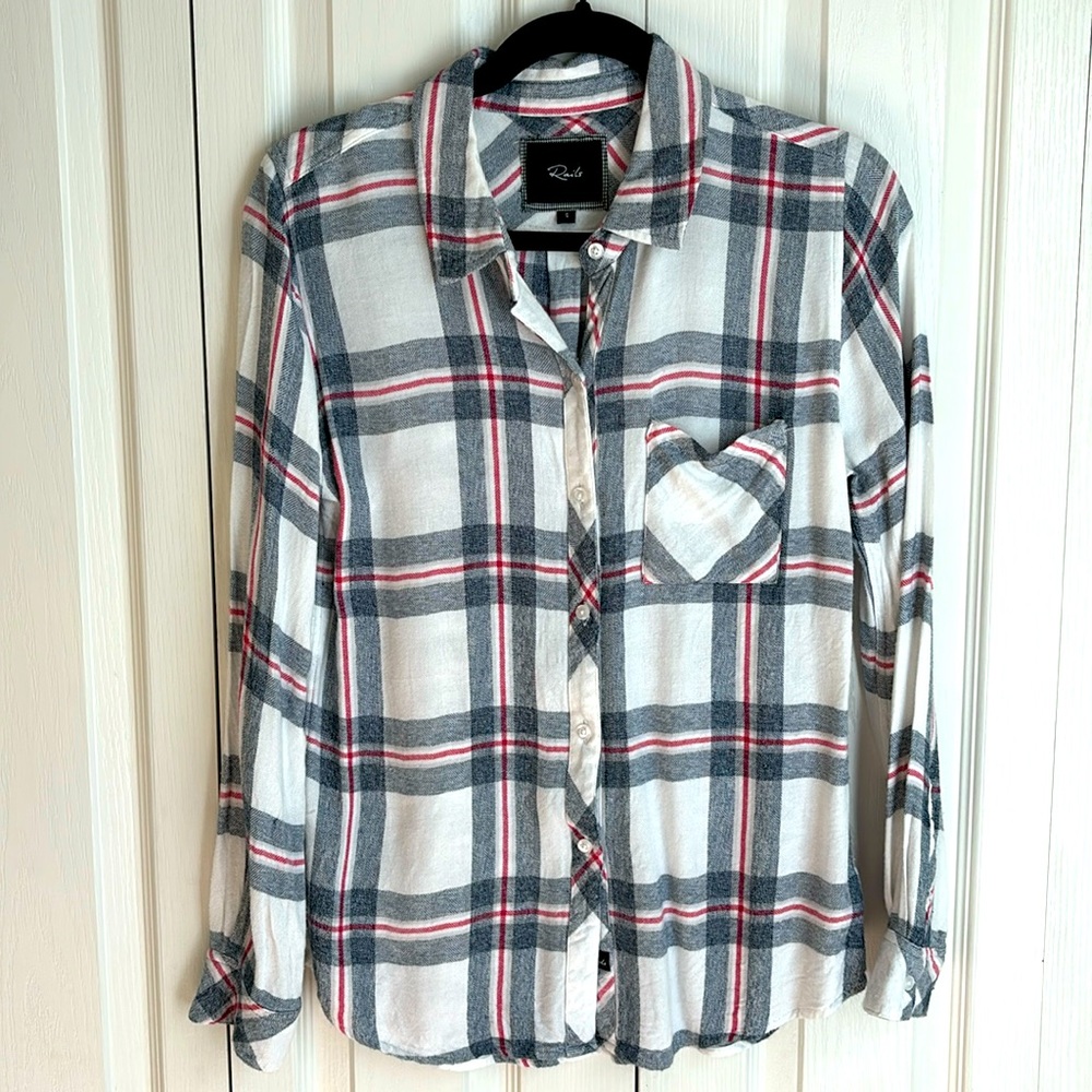 Rails Hunter Plaid Button Down Top. Size Small. - image 1